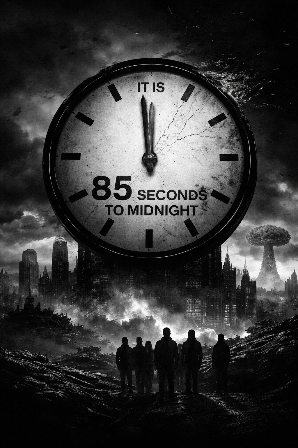 دنیا اب خود ساختہ عالمی تباہی سے محض پچاس سکینڈ کے فاصلے پر