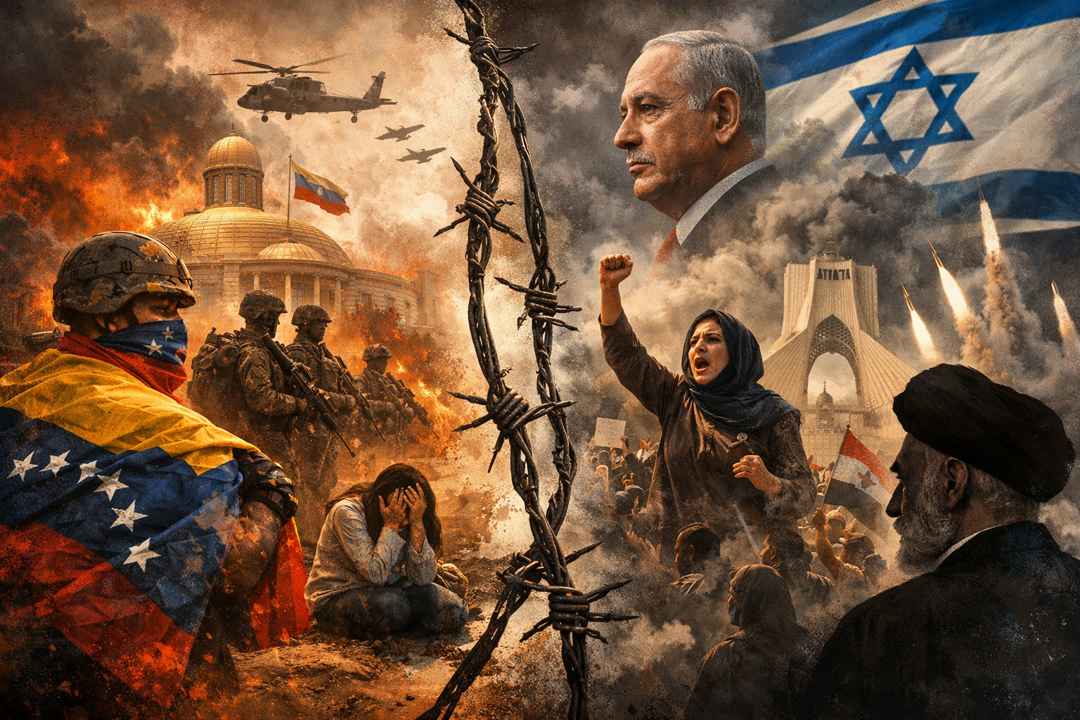 وینزویلا سے ایران تک ایک لرزتی دنیا