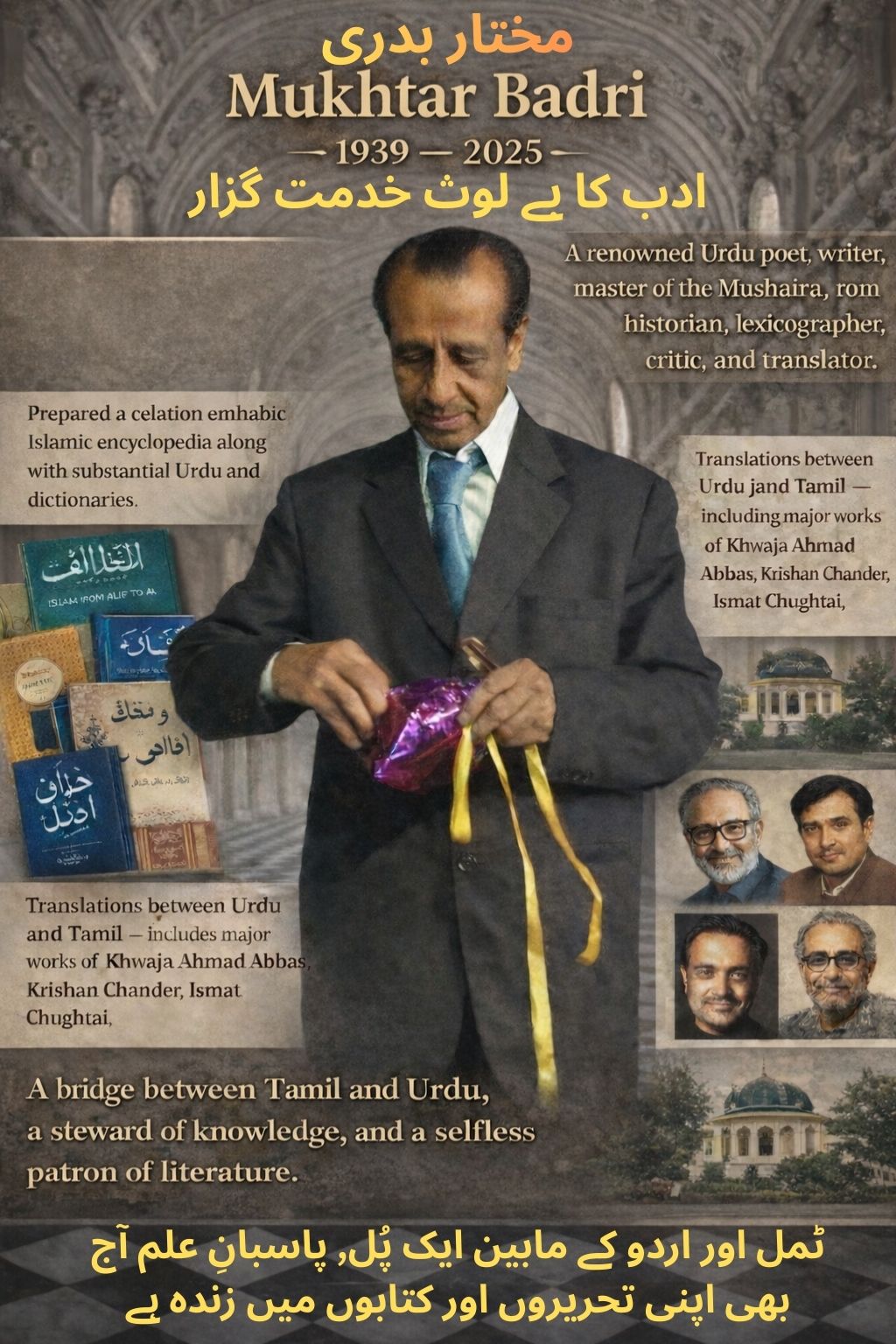 مختار بدریؔ — ایک عہد، ایک روایت، ایک چراغ