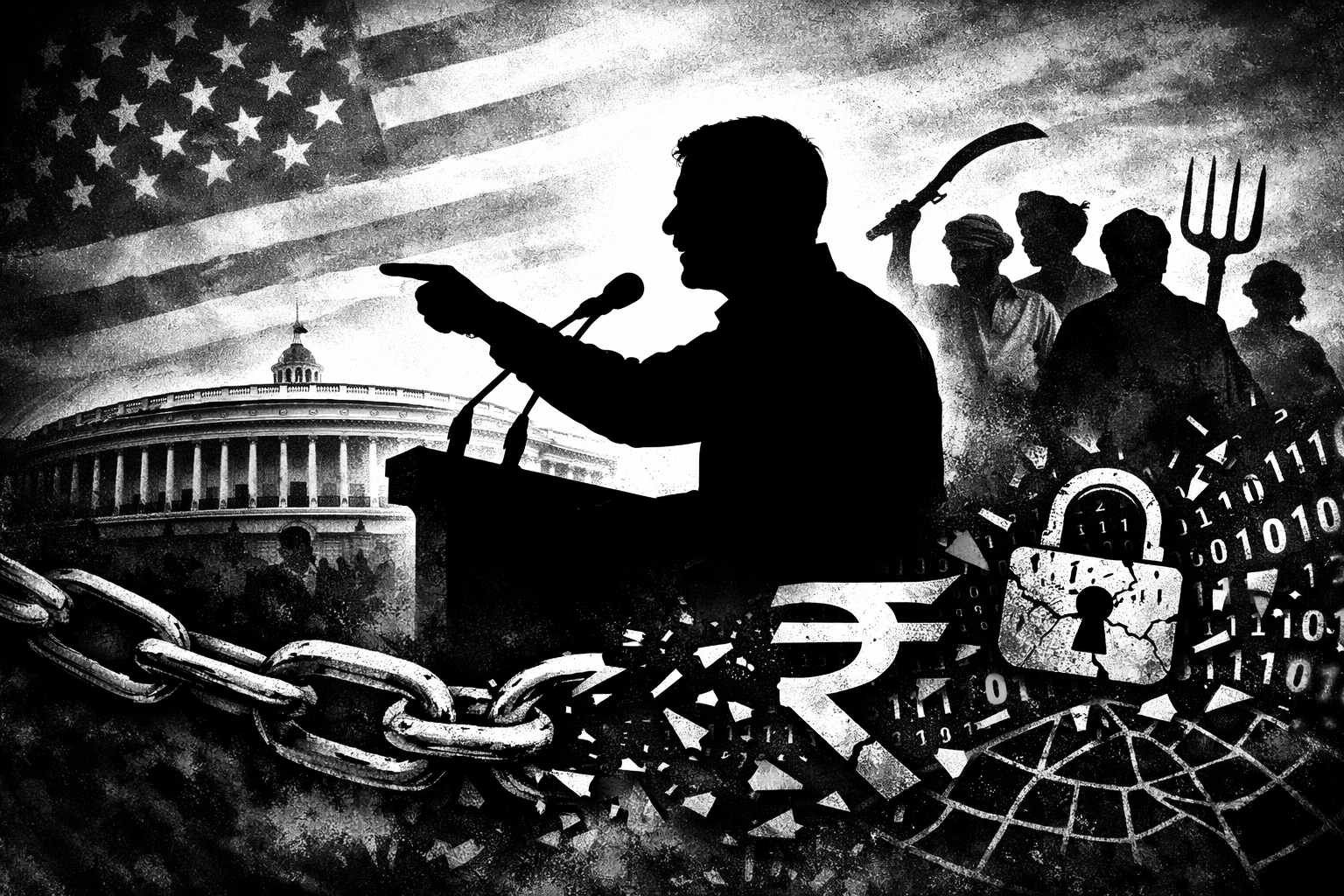 پارلیمانی ہنگامہ: امریکہ-ہند عبوری تجارتی معاہدہ پر شدید بحث