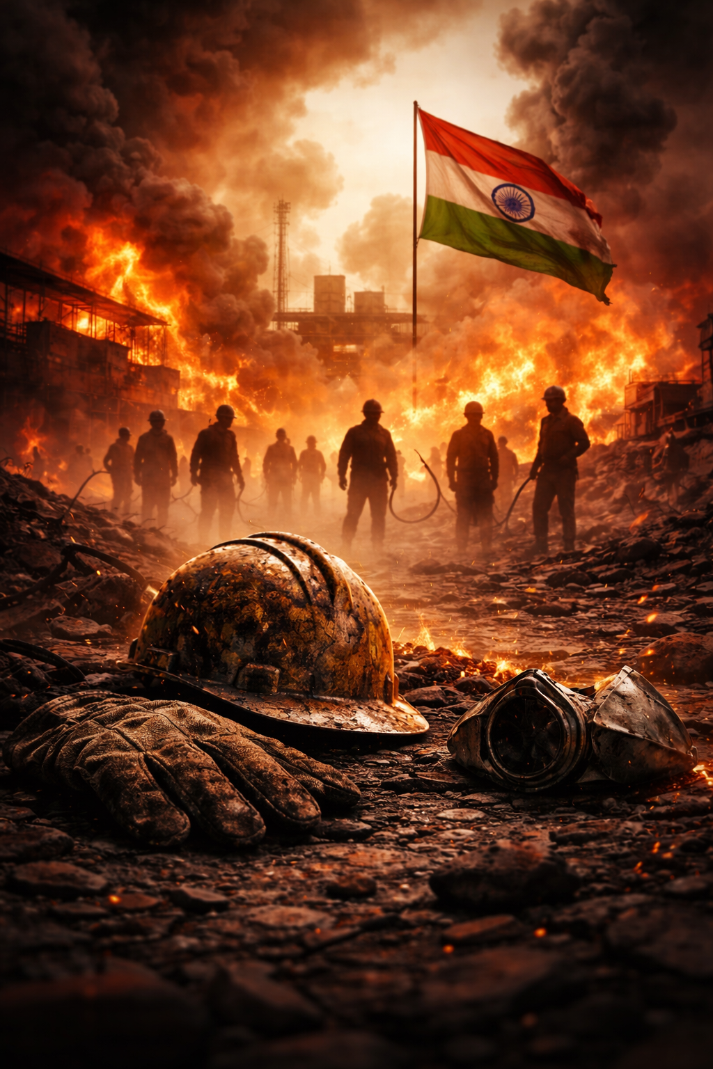 بھِواڑی کی فیکٹری میں قیامت کی آگ — سات مزدور زندہ جل گئے