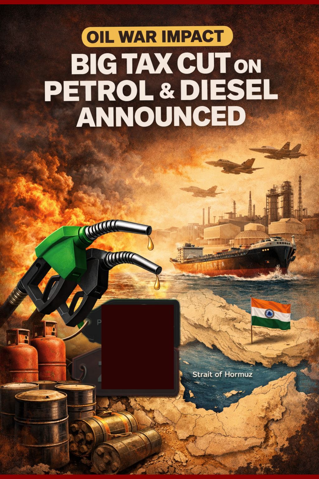 بھارت نے کی پیٹرول اور ڈیزل پر عائد ایکسائز ڈیوٹی میں بڑی کمی