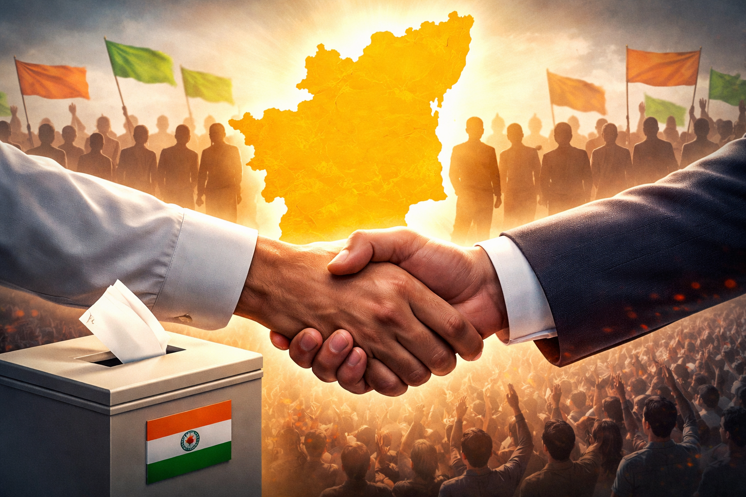 فلم ایکٹر وجے کی پارٹی ٹی۔وی۔کے کو اتحاد کی تلاش