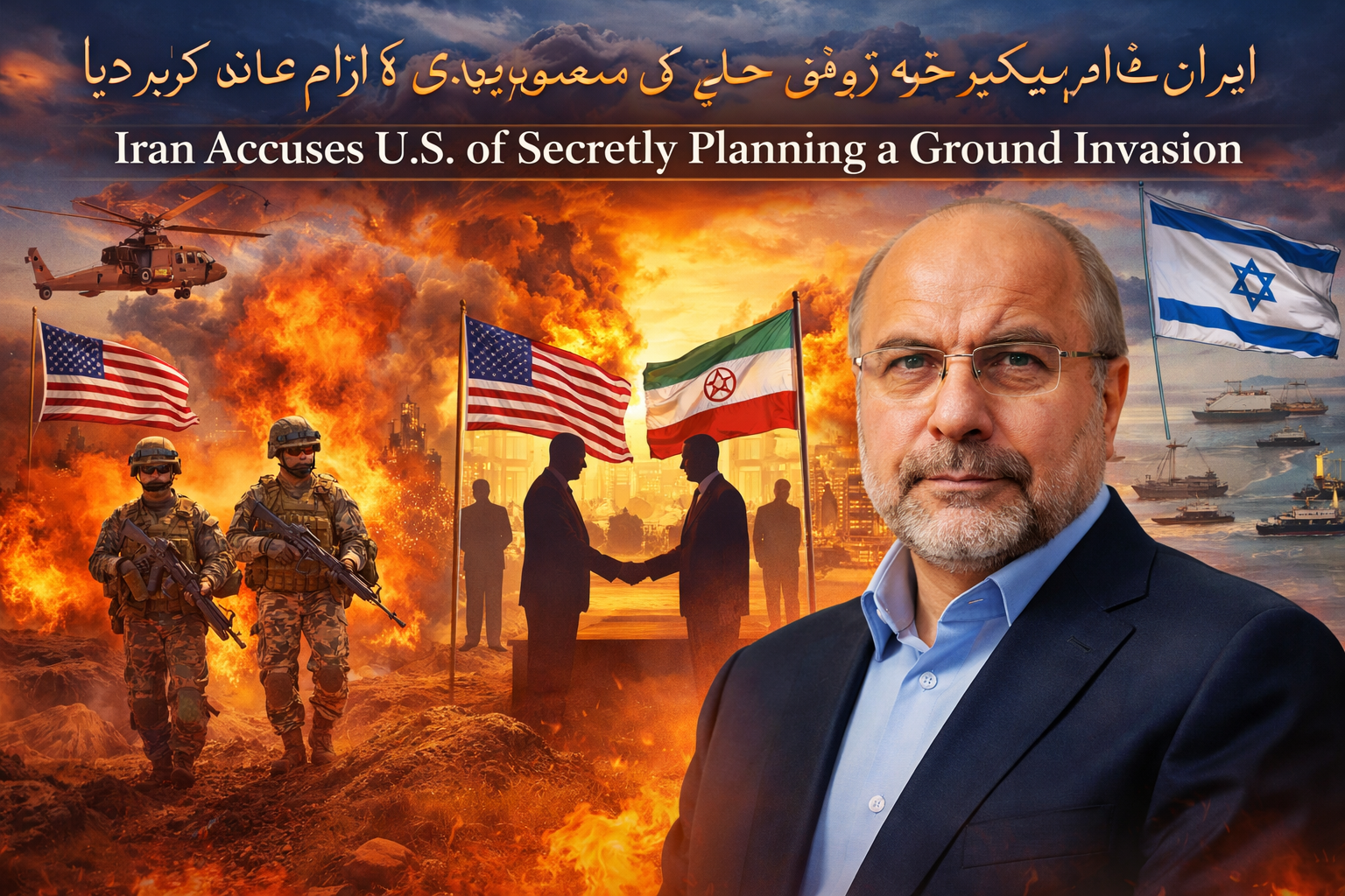 امریکہ خفیہ طور پر ایران پر زمینی حملہ کی تیاری کر رہا ہے: محمد باقر غالیباف