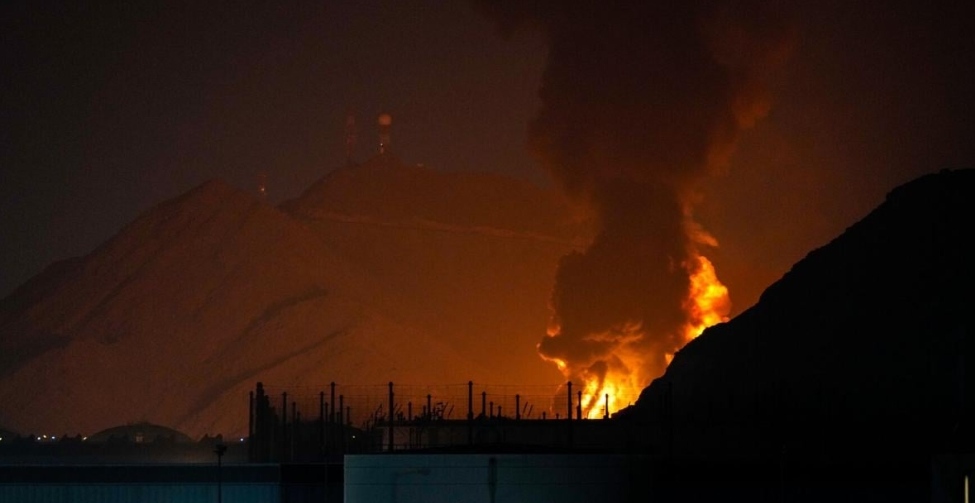 فجیرہ میں ڈرون ملبے کے باعث آگ، ٹینس ٹورنامنٹ معطل