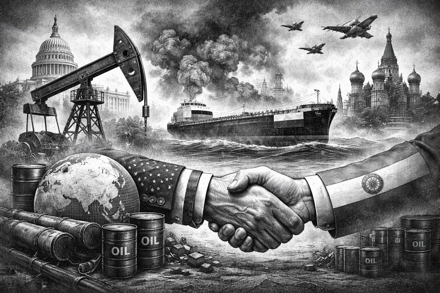 امریکہ کی 30 روزہ چھوٹ: بھارت کو روسی تیل خریدنے کی اجازت