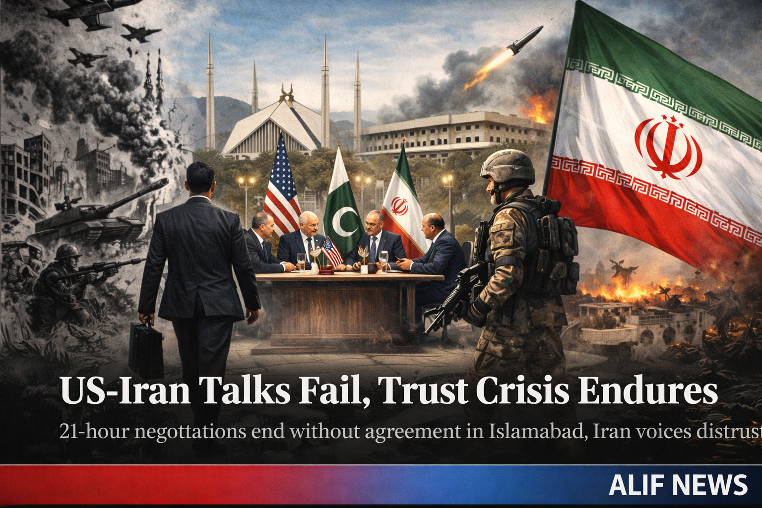 امریکہ اور ایران کی امن بات چیت کسی حتمی نتیجہ کے بغیر ختم ہوگئی