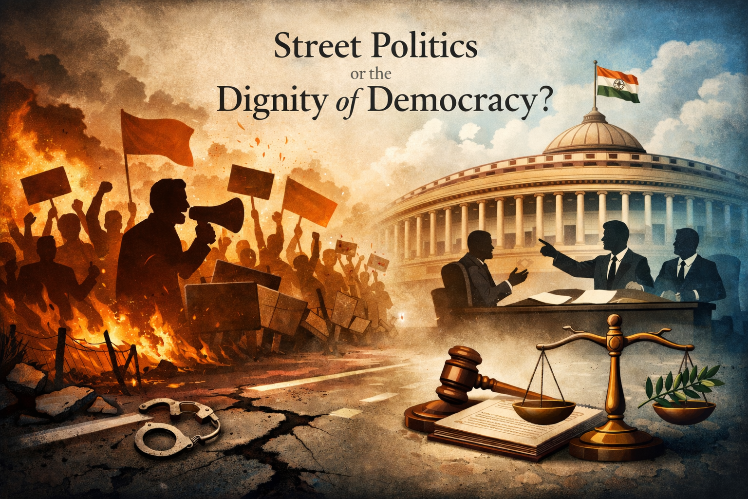 سڑکوں کی سیاست یا جمہوریت کا وقار