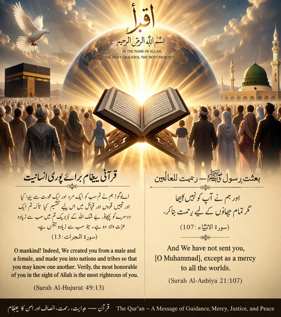 قرآنی پیغام برائے پوری انسانیت